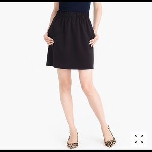 J crew black paper bag skirt size 0